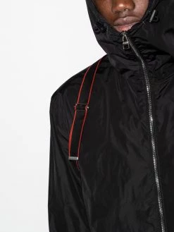 Alexander McQueen harness logo tape jacket