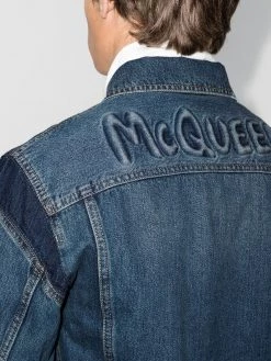 Flash Sale ๐ฏ Alexander McQueen Logo embossed denim jacket ๐ 8 Alexander McQueen logo-embossed denim jacket