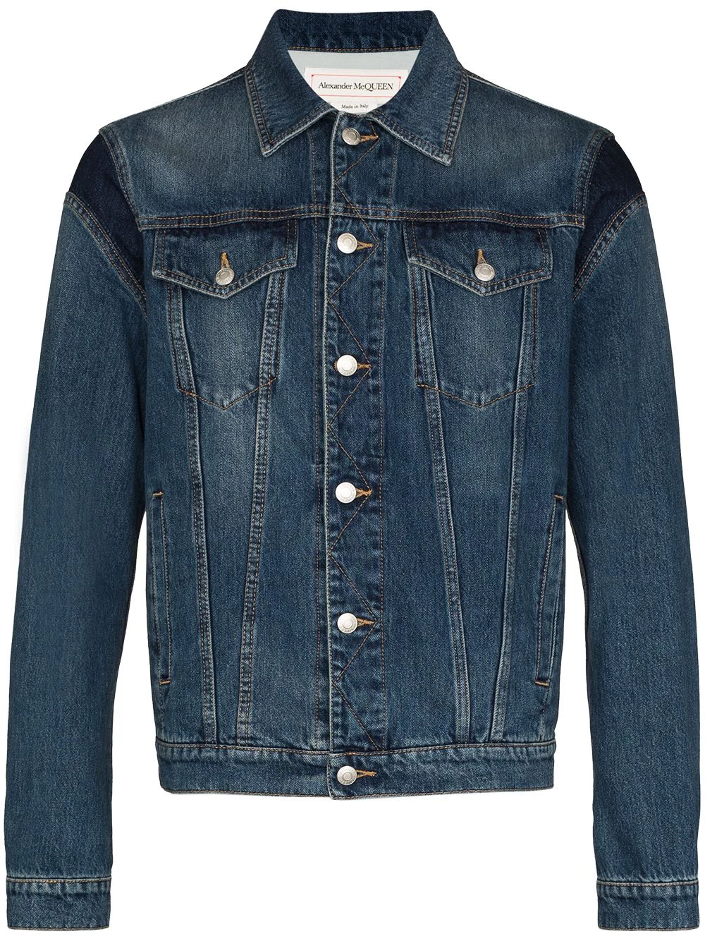 Flash Sale ๐ฏ Alexander McQueen Logo embossed denim jacket ๐ 1 Alexander McQueen logo-embossed denim jacket