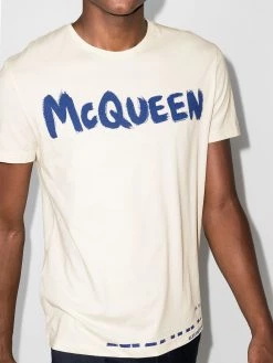 Alexander McQueen graffiti short sleeve T-shirt