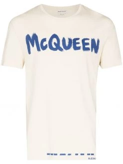 Alexander McQueen graffiti short sleeve T-shirt