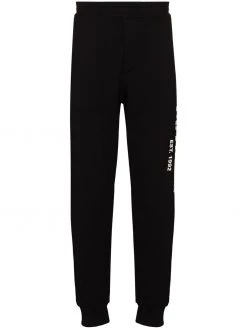 Alexander McQueen logo graffiti print track pants
