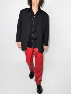 Alexander McQueen logo-tape short-sleeve shirt