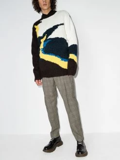 Alexander McQueen check-pattern tailored trousers