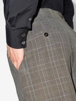 Alexander McQueen check-pattern tailored trousers