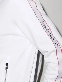 Wholesale ๐ฅ Alexander McQueen Logo tape zip up cardigan โ๏ธ 8 Alexander McQueen logo-tape zip-up cardigan