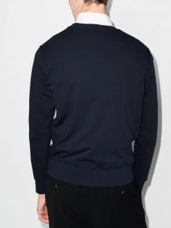 Alexander McQueen embroidered skull logo sweatshirt