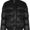 Alexander McQueen graffiti logo-print padded jacket
