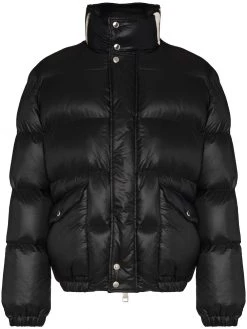 Alexander McQueen graffiti logo-print padded jacket