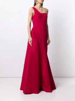 Alexander McQueen one-shoulder silk gown