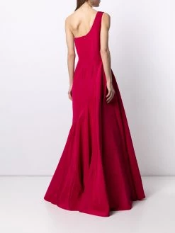 Alexander McQueen one-shoulder silk gown