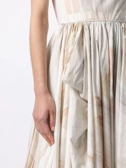 Alexander McQueen printed drape dress