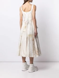 Alexander McQueen printed drape dress