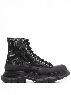 Alexander McQueen embossed-logo lace-up sneakers