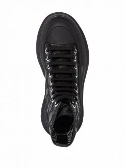 Alexander McQueen embossed-logo lace-up sneakers