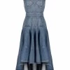 Alexander McQueen square-neck denim dress