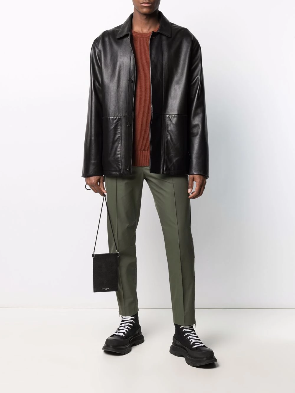 Budget 🥰 Alexander McQueen Logo strap trousers ✔️ 2 Alexander McQueen logo-strap trousers