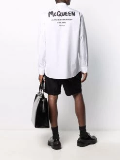 Alexander McQueen logo print shirt