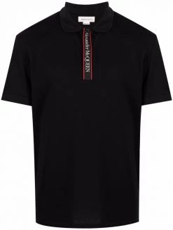Alexander McQueen logo band polo shirt