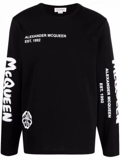 Alexander McQueen Typographic Skull print T-shirt