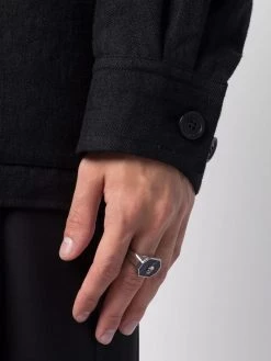 Alexander McQueen skull-detail signet ring