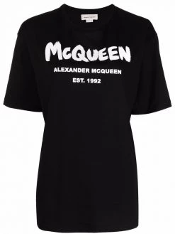 Alexander McQueen graffiti logo T-shirt