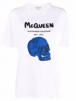 Alexander McQueen skull-print logo T-shirt