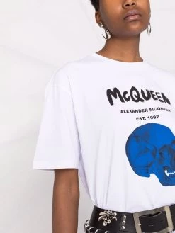 Alexander McQueen skull-print logo T-shirt