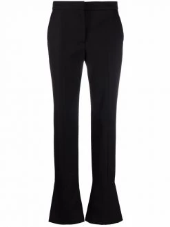 Alexander McQueen ankle-slit cigarette trousers