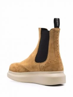 Alexander McQueen Hybrid suede Chelsea boots