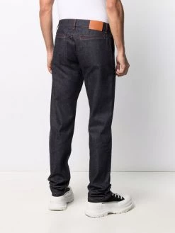 Alexander McQueen contrast-stitch straight-leg jeans
