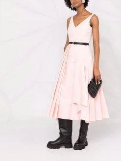 Alexander McQueen V-neck sleeveless dress