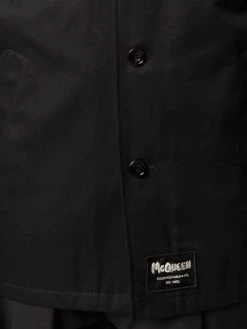 New ๐ Alexander McQueen Logo patch ๐ shirt jacket ๐ 9 Alexander McQueen logo-patch shirt jacket