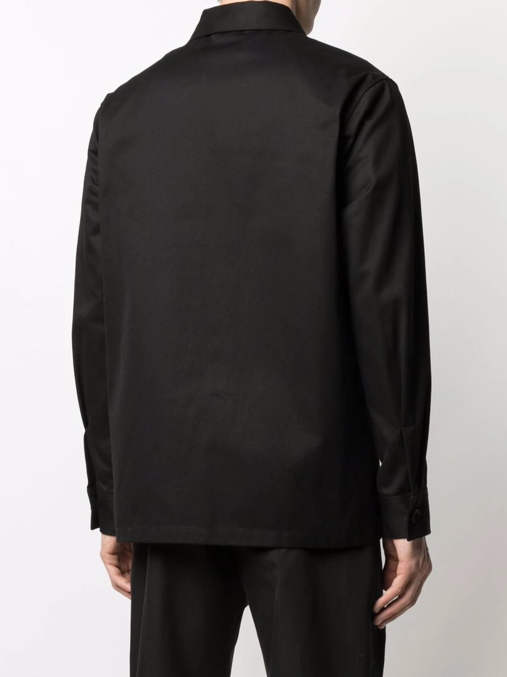 New ๐ Alexander McQueen Logo patch ๐ shirt jacket ๐ 4 Alexander McQueen logo-patch shirt jacket