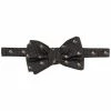 Alexander McQueen skull-jacquard bow tie