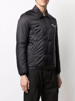 Alexander McQueen logo-print bomber jacket