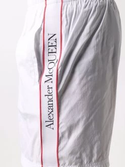 Alexander McQueen logo side-panel shorts