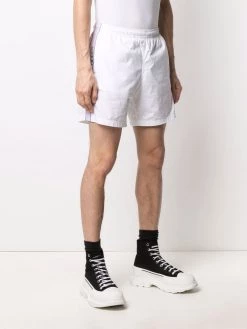 Alexander McQueen logo side-panel shorts