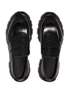 Alexander McQueen lug-sole penny loafers