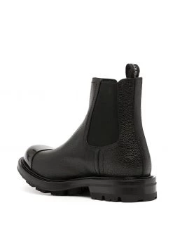 Alexander McQueen contrast-toecap leather boots