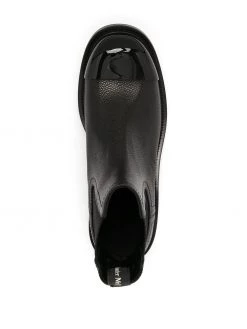 Alexander McQueen contrast-toecap leather boots