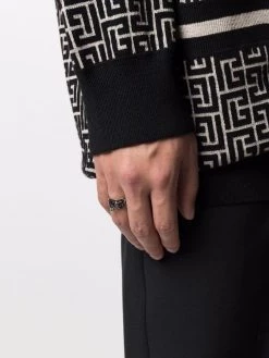 Alexander McQueen skull safety pin ring