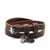 Alexander McQueen reversible skull-charm leather bracelet