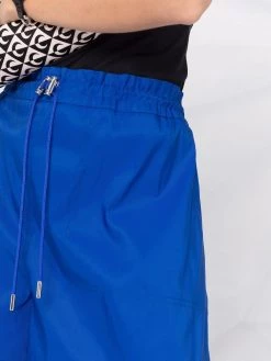 Alexander McQueen Exploded drawstring-waist shorts