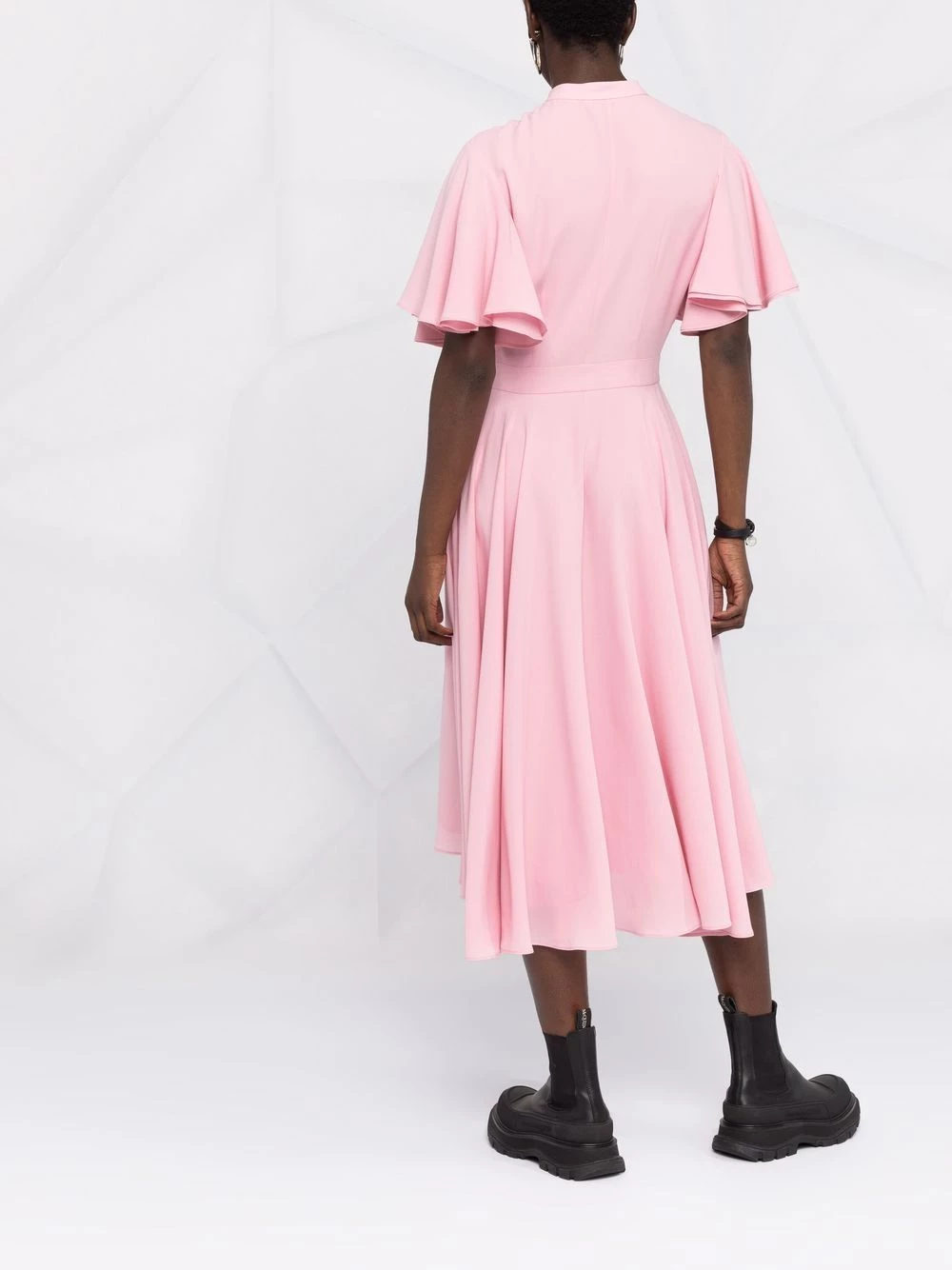 Discount ๐ Alexander McQueen Flared short sleeved midi ๐ dress ๐ 4 Alexander McQueen flared short-sleeved midi dress