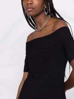 Alexander McQueen off-shoulder skater dress