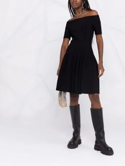 Alexander McQueen off-shoulder skater dress