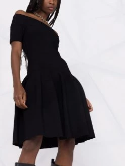 Alexander McQueen off-shoulder skater dress