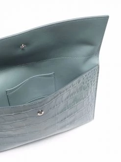 Alexander McQueen skull detail embossed clutch bag