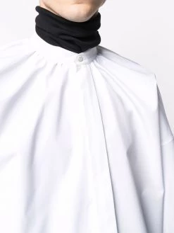 Alexander McQueen gathered sleeve dropped shoulder shirt